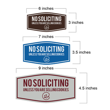 Fancy No Soliciting (Unless You Are Selling Cookies) Wall or Door Sign